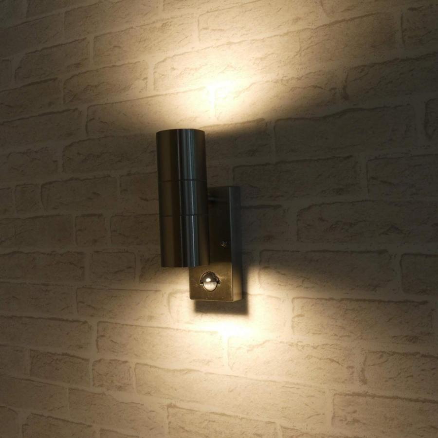 人感 明るさセンサー内蔵 玄関灯 ポーチライト Ip44防湿型 ステンレス製筐体 Gu10口金 Led電球 X2個付き Re Plshygu6w3 リュウド直販ヤフー店 通販 Yahoo ショッピング