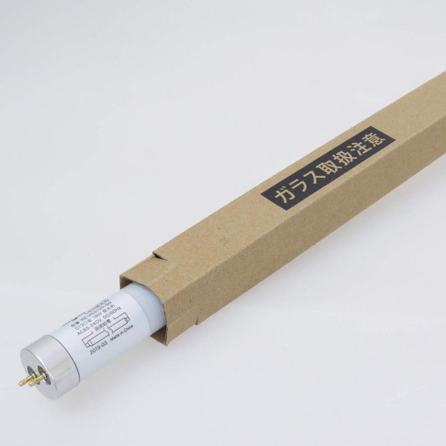 LED蛍光灯 直管 40W形 120cm 昼光色 18W ノンフリッカー 2300lm Ra82