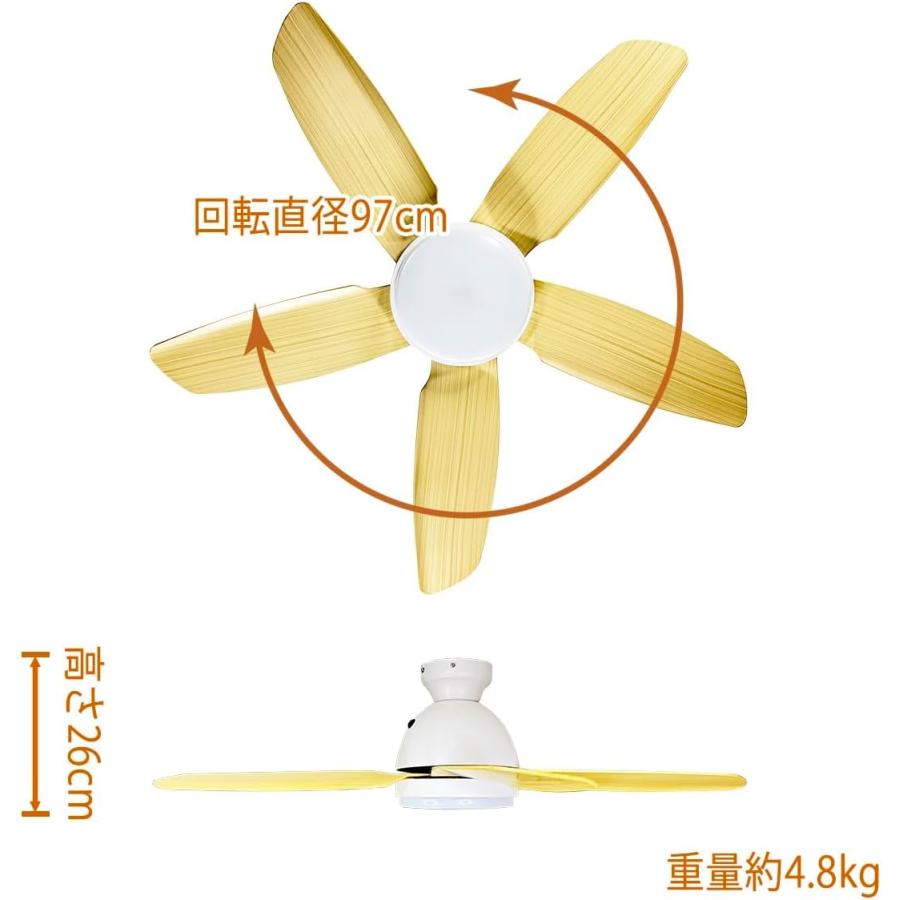 リュウド（REUDO） 高品位シーリングファンライト DCモーター LED内蔵