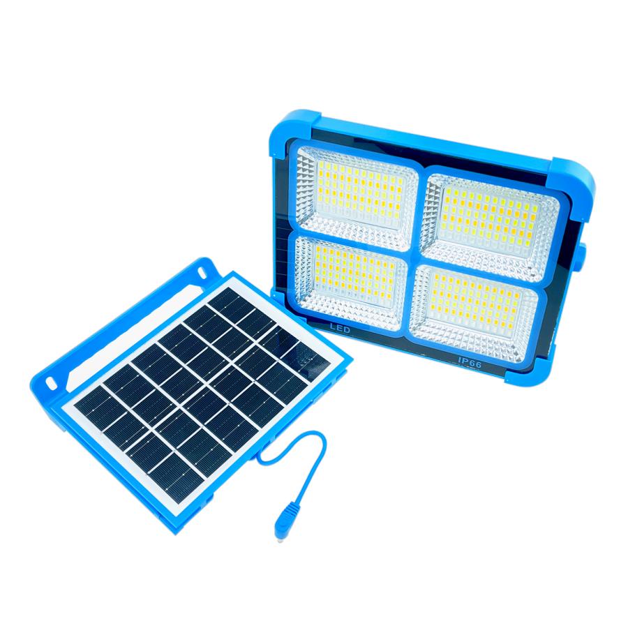 ソーラーUSB充電 LED投光器 最大1400ルーメン 3色 6000mAh充電池内蔵