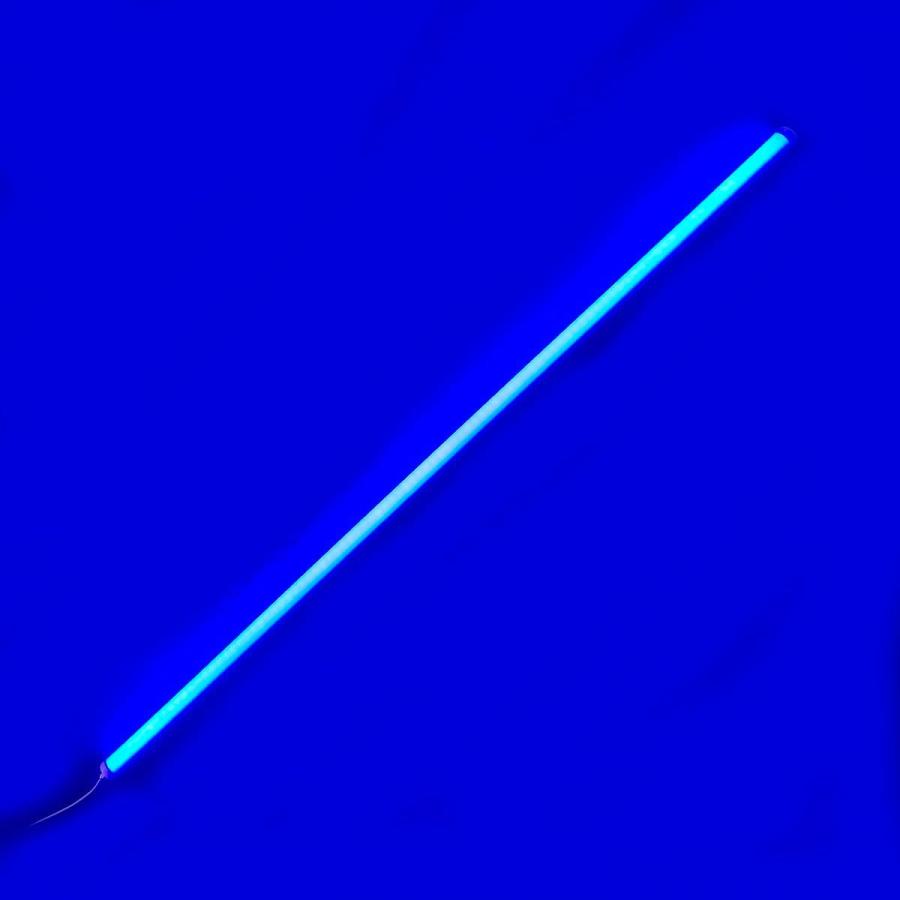 LEDバーライト ブルー 12灯 本体 IP65 防塵防水性能 ブルー発色 一体形直管LED蛍光灯 120cm 18W 電源