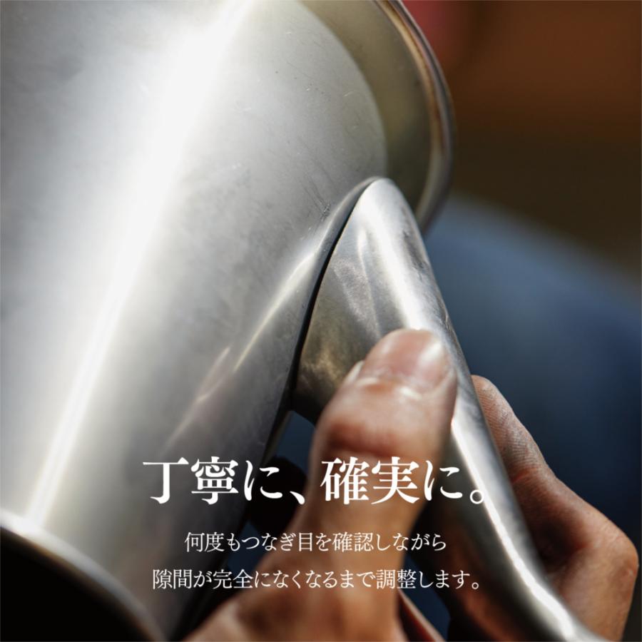 YUWAKASHI 燕人の極 注ぐ量とスピードの調整がしやすい ステンレス 湯わかし IH対応 0.7Lの画像