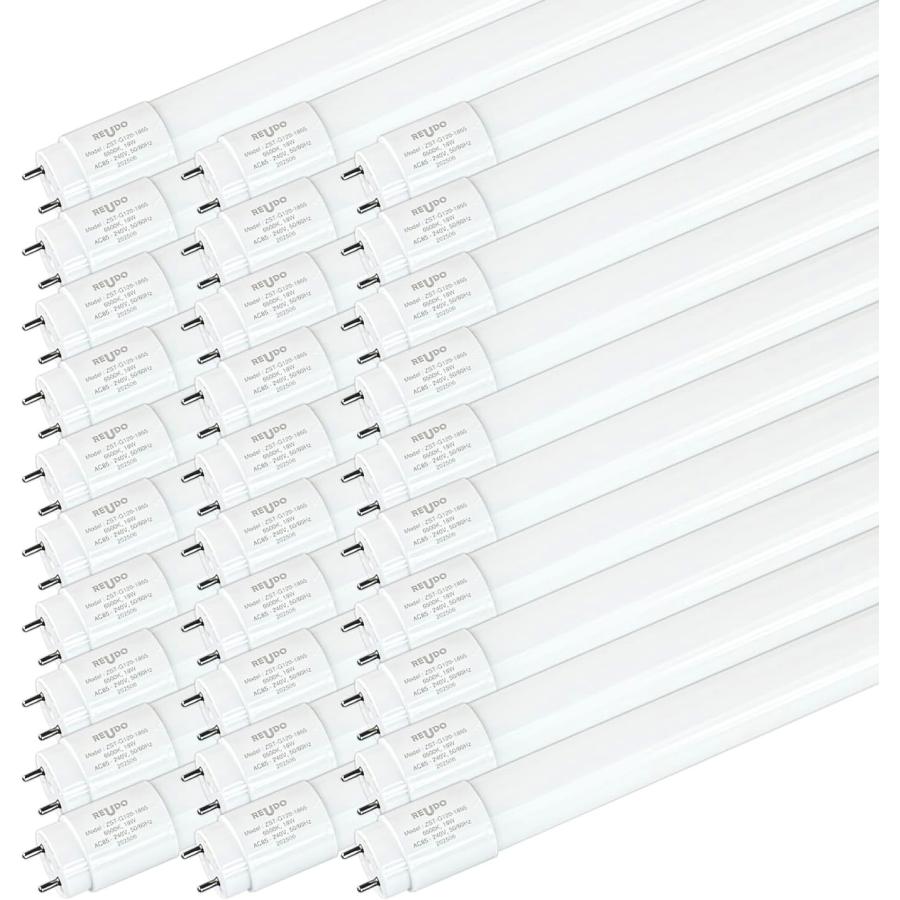 LED蛍光灯 直管 40W形 120cm 昼光色 18W 1800lm 全周乳白色強化ガラス