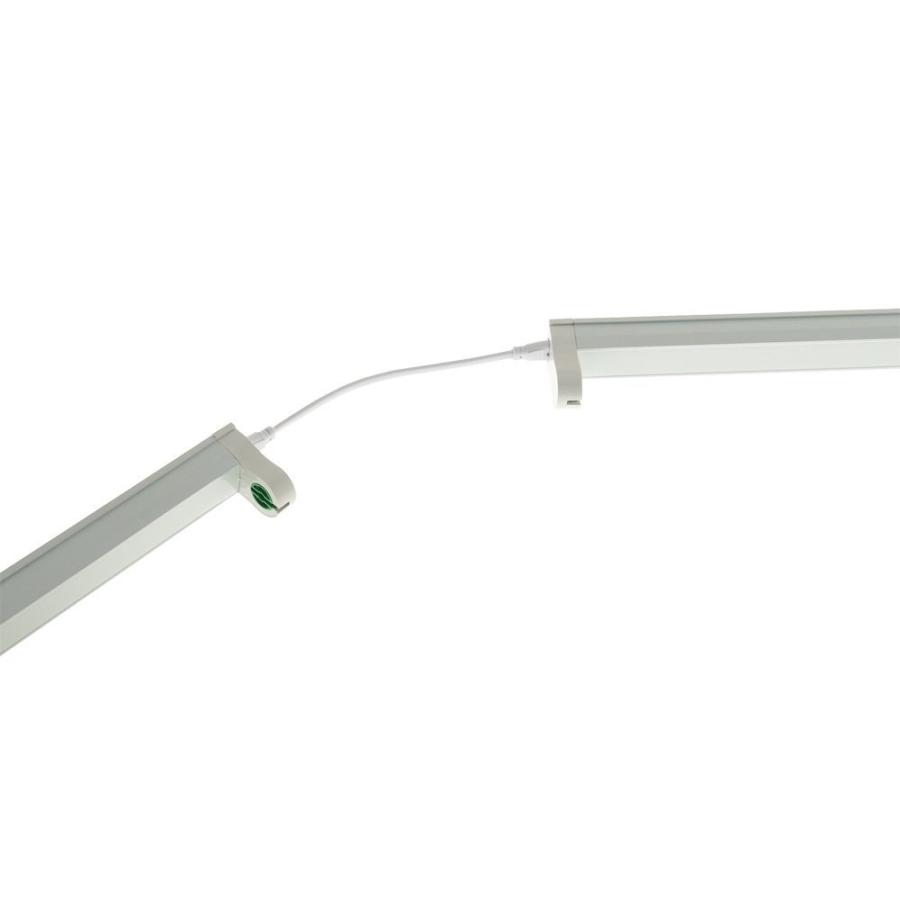 LED蛍光灯専用トラフ器具20形 LED蛍光灯セット ACコンセントに差込む電源コード付 配線工事不要 1セット :RE-LB058-GL40-01:リュウドLED専門!店 通販 LEDライト 蛍光灯 明るい 保証付 棚下灯 専用 電源コード付 ラインコンセント 600mm テスライティング TRCM600