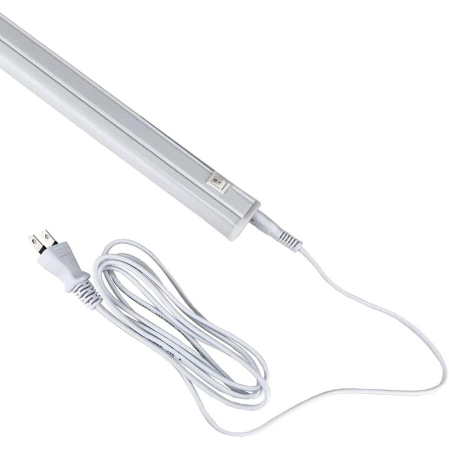 LEDライト スイッチ付 スリム蛍光管形 長さ118cm 昼光色 2300ルーメン 消費電力18W 配線工事不要 AC電源コード・連結コード付属 20本セット_1