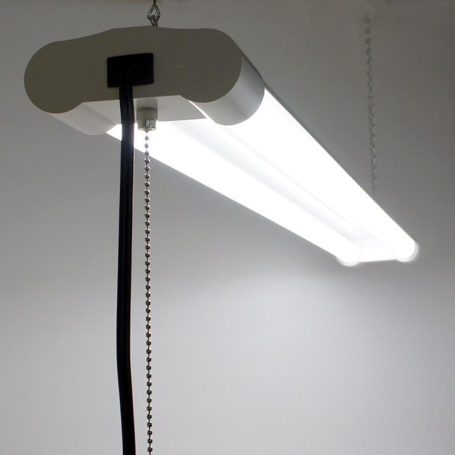 器具一体形 直管2灯LEDライト チェーン吊下式 消費電力40W 一般蛍光灯