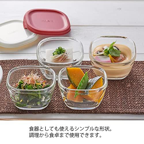 HARIO ハリオ 耐熱 ガラス製 保存容器 ホワイト 110ml 日本製 オーブン