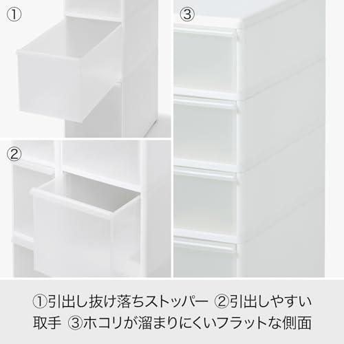 ライクイット  like-it  御厨子所 納める か細い記憶装置 ミディストッカー 約幅25.5x奥46.5x高83糎 白いこと 日本製 MS-4 幅25.5? デッド空白文字