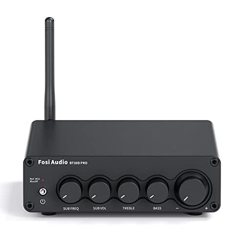 Fosi Audio BT30D PRO Hi-Fi Bluetooth 5.0 パワーアンプ TPA3255 2.1チャンネル ミニクラスD 統合アンプ プリメインアンプ 165Wx2+350W ステレオオ_7