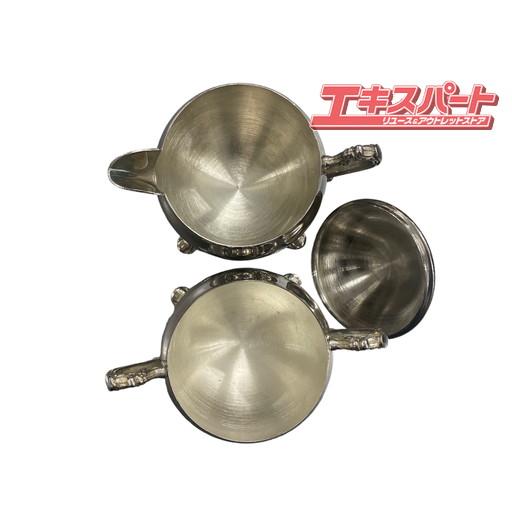 アンティーク雑貨 シルバー食器 銀メッキ ポット シュガー ミルク 4点