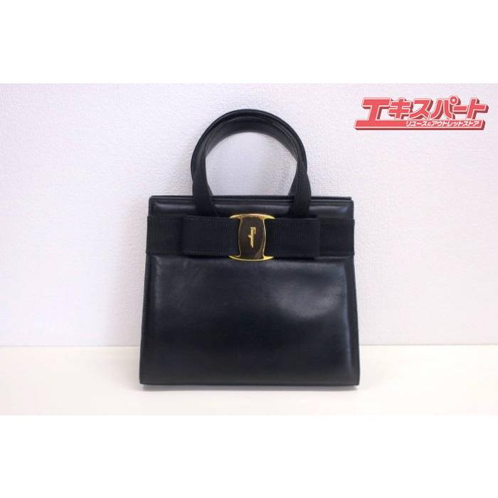 フェラガモ ヴァラ Vara リボン ハンドバッグ Salvatore Ferragamo