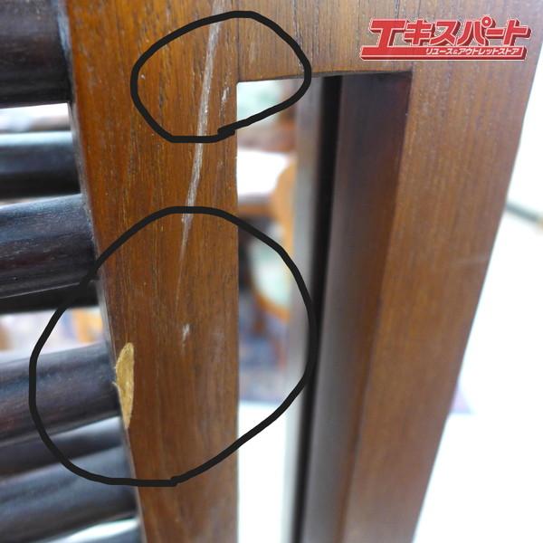 中古品 無垢材使用 木製3連パーテーション 重厚な作り 高さ186cm 公田