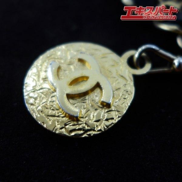 中古品 ヴィンテージ シャネル CHANEL レザー チェーンベルト ゴールド 公田店_3
