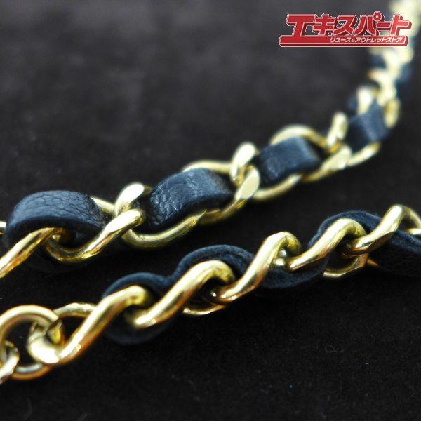 中古品 ヴィンテージ シャネル CHANEL レザー チェーンベルト ゴールド 公田店_9