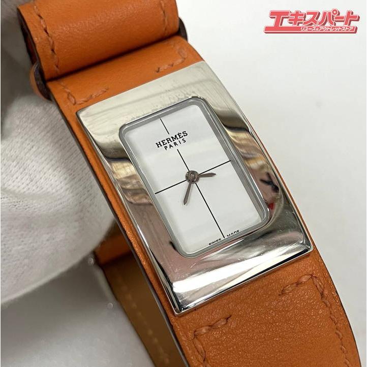 HERMES エルメス シェルシュミディ CM1.210 クォーツ/シルバー/白盤