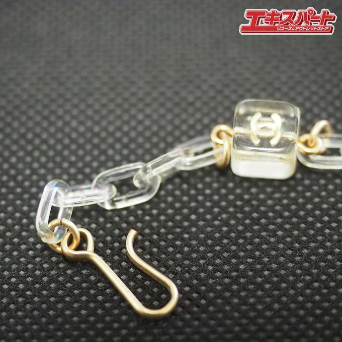 シャネル ココマーク クリア キューブ チェーン 01P ネックレス 経企 