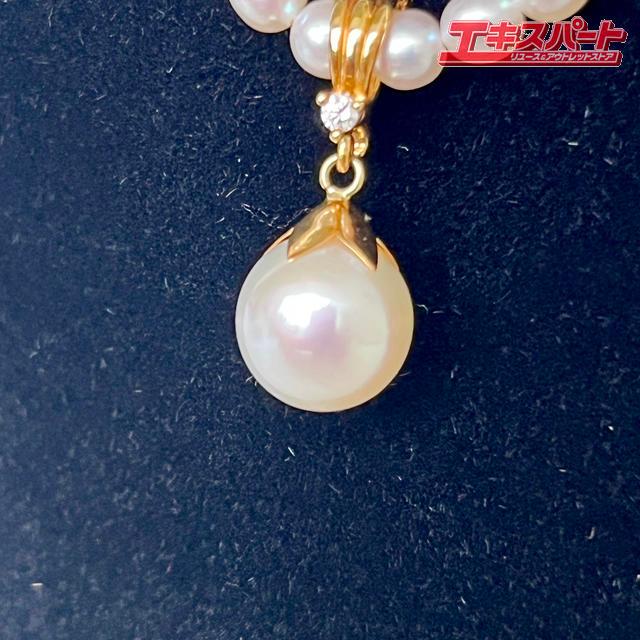 TASAKI 田崎真珠 天然パールネックレス K18 アコヤ真珠 ベビーパール 