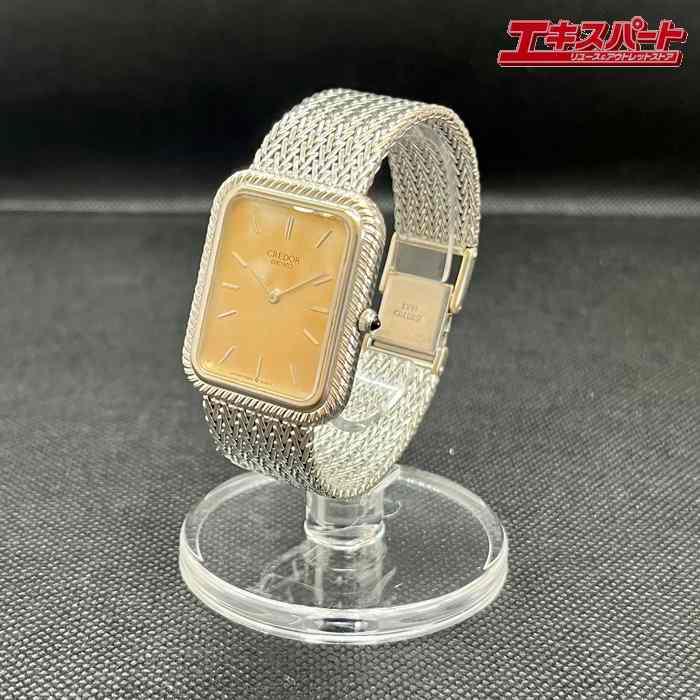 【お買い得】SEIKO 腕時計 Credor 石付き　稼働品 SEIKO CREDOR セイコー クレドール 18金無垢 腕時計 稼働品 中古