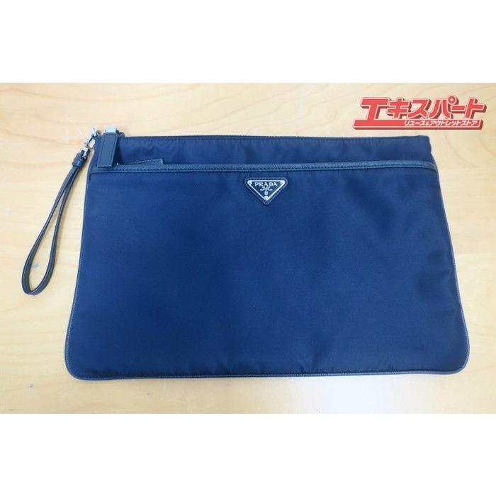 PRADA プラダ クラッチバッグ 2VN012 TESSUTO+SAFFIANO メンズ