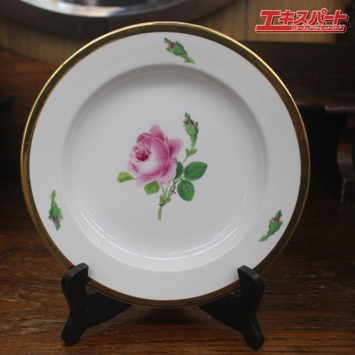 アンティークマイセン 1850年-1924年 マイセン ボタン剣 ピンクローズ