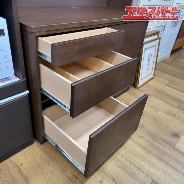 karimoku カリモク 家電収納棚 レンジボード オーク材 辻堂店