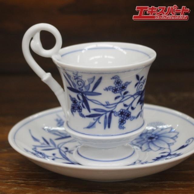 レア 箱付き マイセン Meisse ブルーオニオン カップ＆ソーサー スワン 