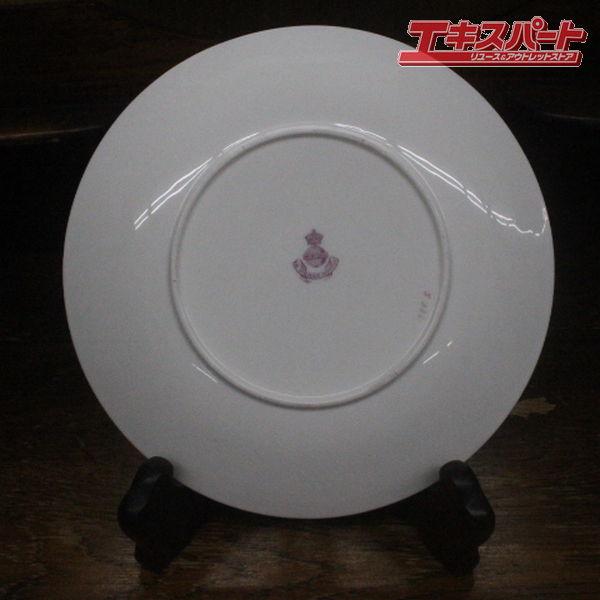 1870年-1890年 ミントン Minton 自然主義 金彩バラ絵皿 24cm 薔薇