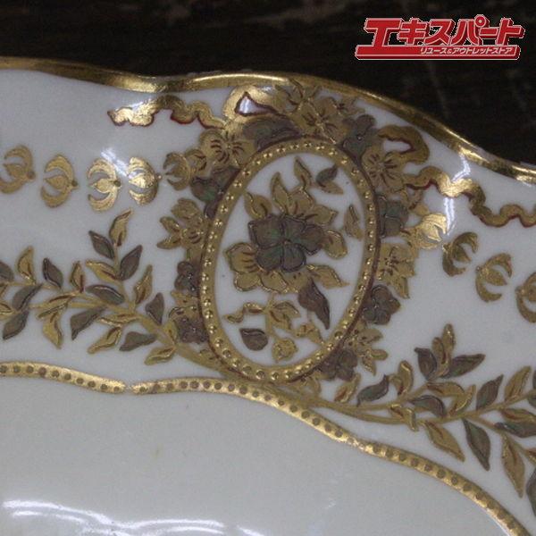1873年頃 ロイヤルクラウンダービー アンティーク 22cm 金彩 キャビネット 花柄絵皿 自然主義 辻堂店の画像