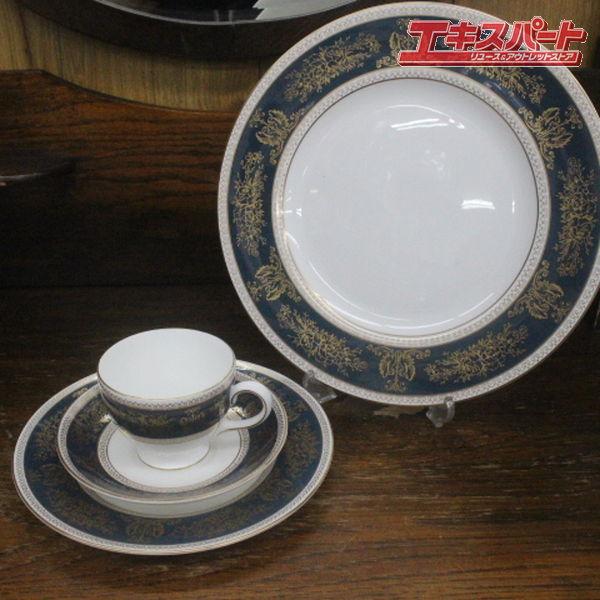 未使用 ウェッジウッド コロンビアブルー&ゴールド 4点セット