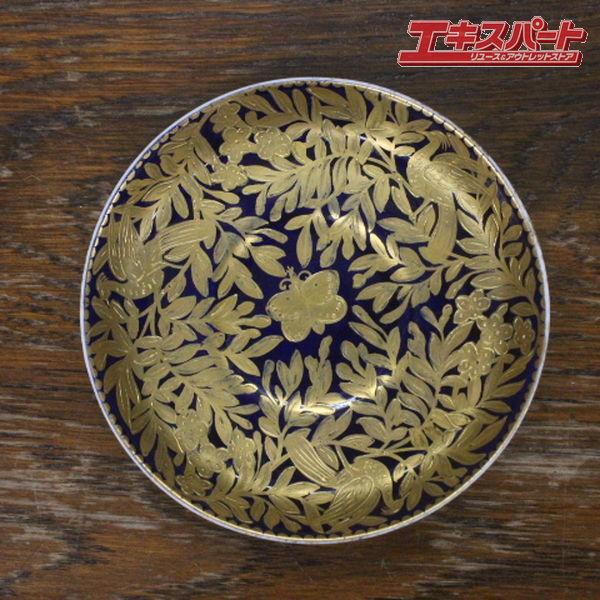 1881年頃 ロイヤルクラウンダービー アンティーク 金襴手 鳳凰 蝶 瑠璃