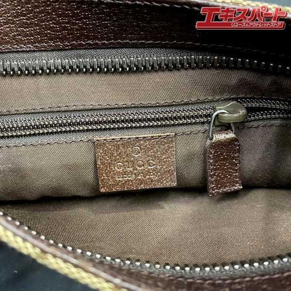 GUCCI GG柄 キャンバス ショルダーバッグ 122793 斜め掛け グッチ 戸塚