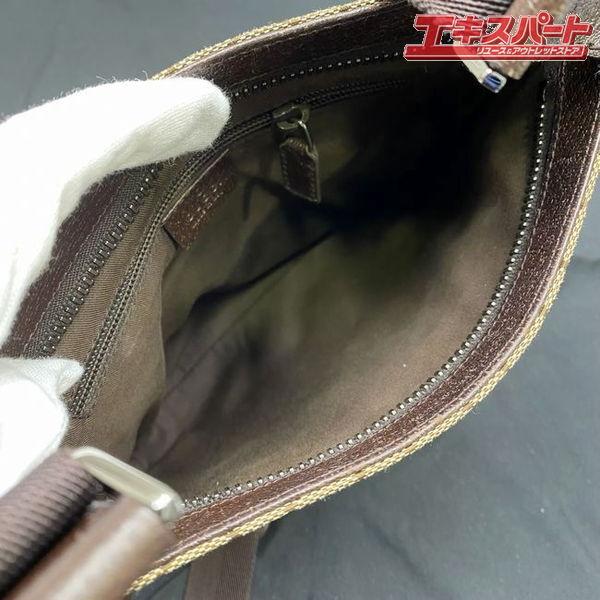 GUCCI GG柄 キャンバス ショルダーバッグ 122793 斜め掛け グッチ 戸塚