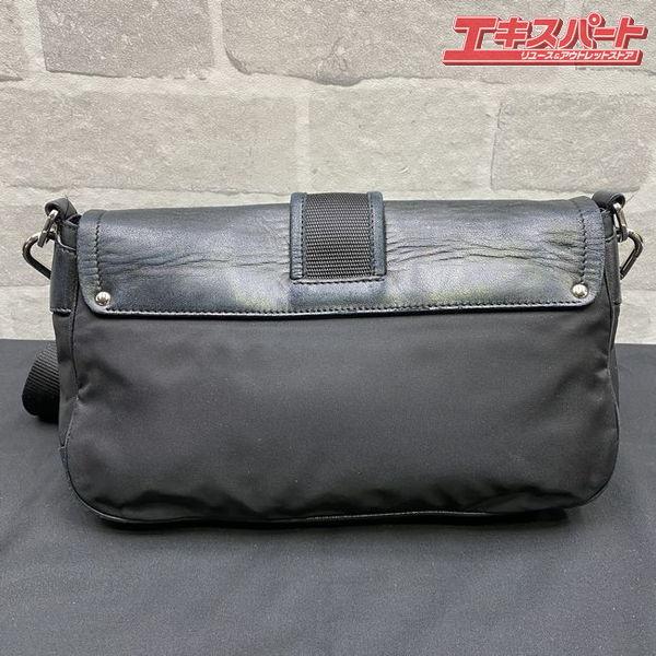 PRADAショルダーバッグ PRADA ショルダーバッグ BT0465 ナイロン レザー 斜め掛け サイドロゴ