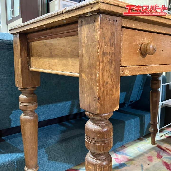 20-30's Pine Desk Table イギリス アンティークデスク ヴィンテージ