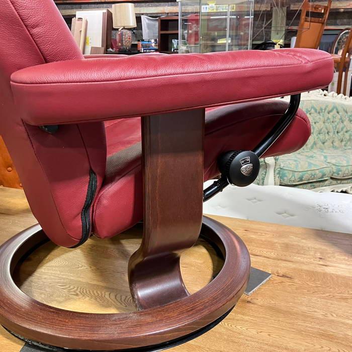 家具 生活家具 Ekornes ストレスレスチェア レッドブラウン