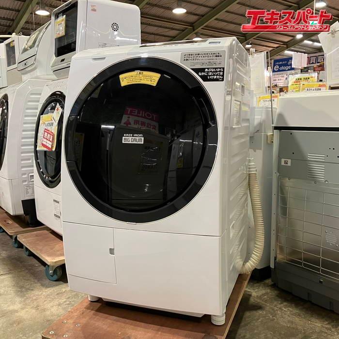 【美品★使用3か月】2019年製日立ドラム式洗濯乾燥機[BD-SG100C] HITACHI 日立 ドラム式洗濯乾燥機 BD-SG100C 左開き ビッグドラム 19年