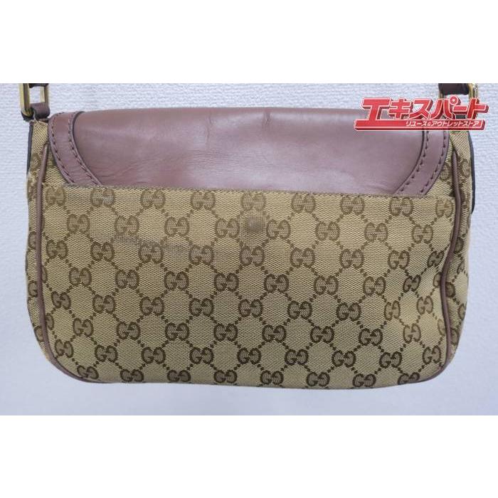 グッチ GUCCI GGキャンバス レザー ショルダーバッグ 308452 肩掛け