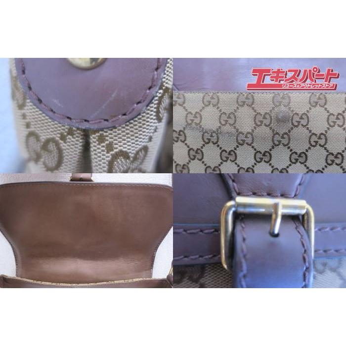 グッチ GUCCI GGキャンバス レザー ショルダーバッグ 308452 肩掛け