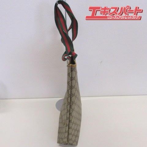 グッチ　トートバッグ　オールド　GGスプリーム　シェリーライン　レザー　ブラウン GUCCI グッチ トートバッグ 39.02.091 オールドグッチ シェリー