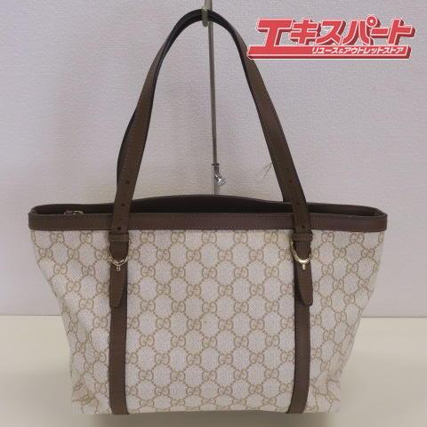 グッチ GUCCI トートバッグ 336776 ホワイト ベージュ エボニー GG