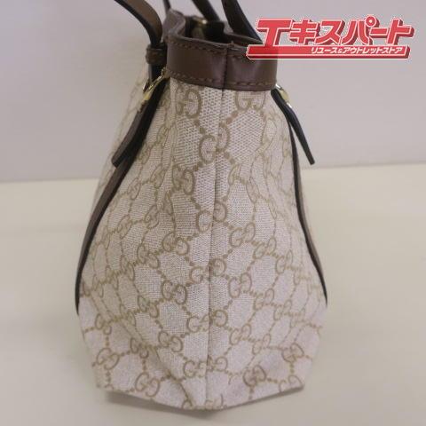 グッチ GUCCI トートバッグ 336776 ホワイト ベージュ エボニー GG