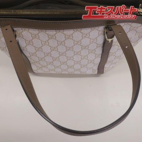 グッチ GUCCI トートバッグ 336776 ホワイト ベージュ エボニー GG