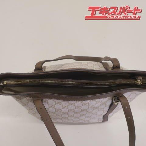 グッチ GUCCI トートバッグ 336776 ホワイト ベージュ エボニー GG