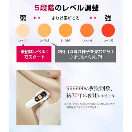 脱毛器 VIO対応2024サロン級IPL光脱毛器メンズ 髭 レディース 高