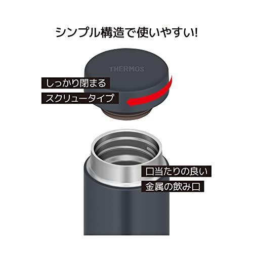 サーモス 水筒 真空断熱ケータイマグ 350ml ダークグレー パーツが少なく洗いやすい しっかり閉まるスクリュータイプ 水滴が垂れにくいパッキン形状｜reuse-river｜04