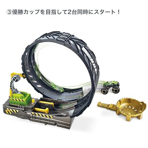 ホットウィールHot Wheels モンスタートラック ビッグループ チャレンジ プレイセットミニカー プレイセットモンスタートラック×4、ミニカー×4 計8 |  | 03