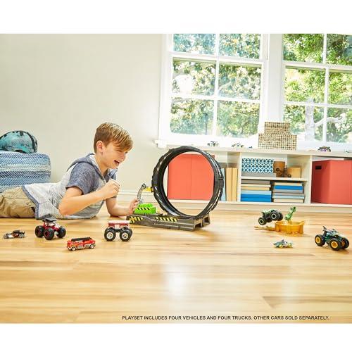 ホットウィールHot Wheels モンスタートラック ビッグループ チャレンジ プレイセットミニカー プレイセットモンスタートラック×4、ミニカー×4 計8 |  | 05