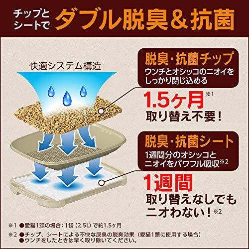 ニャンとも清潔トイレセット 約1か月分チップ・シート付 猫用トイレ本体 オープンタイプ ライトベージュ |  | 02