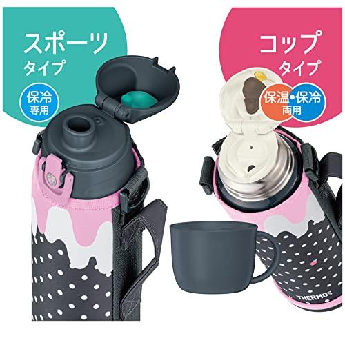 サーモス 水筒 真空断熱2ウェイボトル 1L/1.03L グレーピンク 直飲み コップ付き 子供用 通園通学 FJJ-1001WF GYP |  | 03