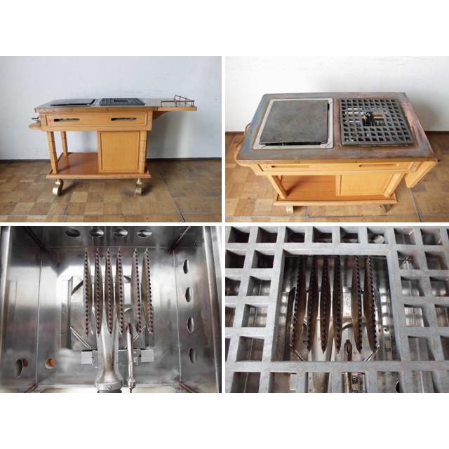 中古厨房 1口 ガスコンロ 鉄板焼き台 ワゴン LPガス プロパン 中古厨房 1口 ガスコンロ 鉄板焼き台 ワゴン LPガス プロパン